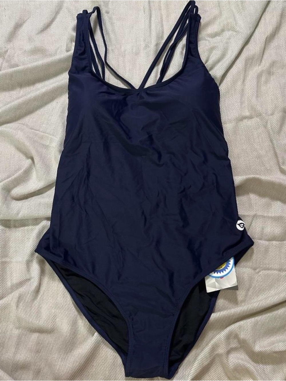 Baleaf Navy Strappy-Back One-Piece Swimsuit